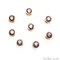 Cubic Zirconia Crystal Round 8mm Jewelry Pendant Charm, Gemstone Bracelet Charm, GemMartUSA (50607)